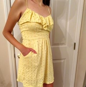 Lilly pulitzer yellow sundress size small